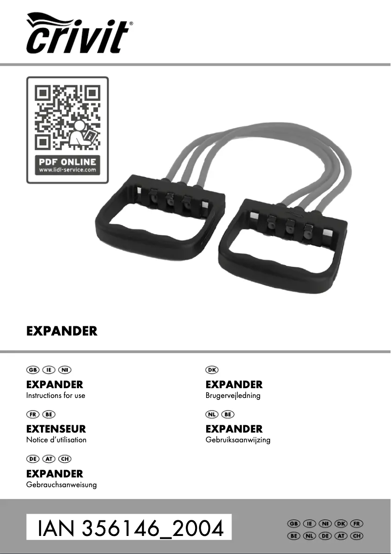 Page n°1 - Manuel utilisateur Crivit IAN 356146