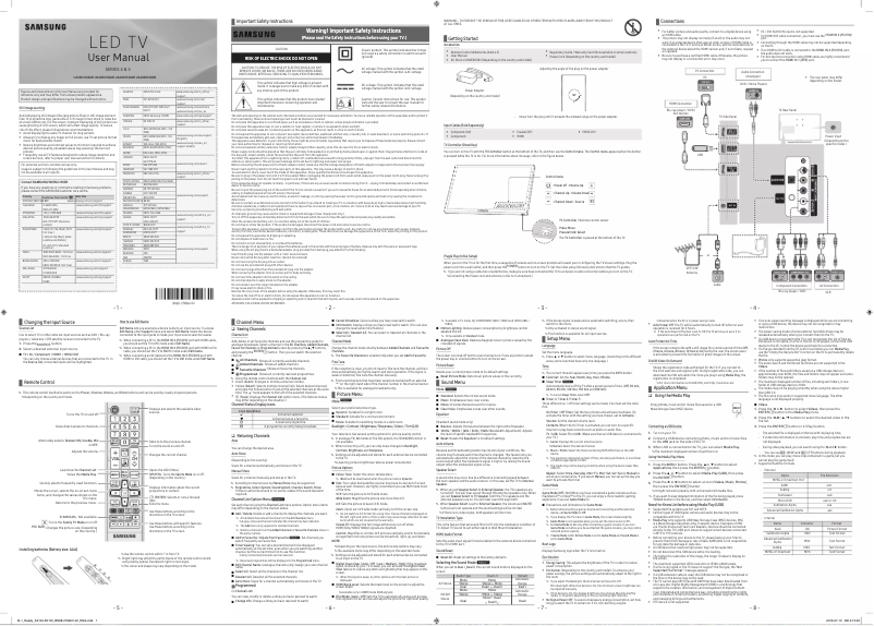 Image de la première page du manuel de l'appareil UA32K4100AR