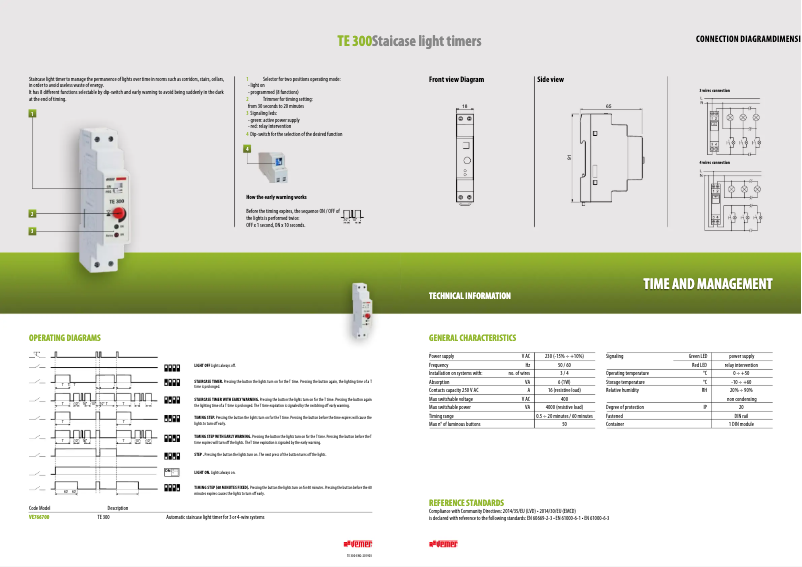 Image de la première page du manuel de l'appareil TE 300