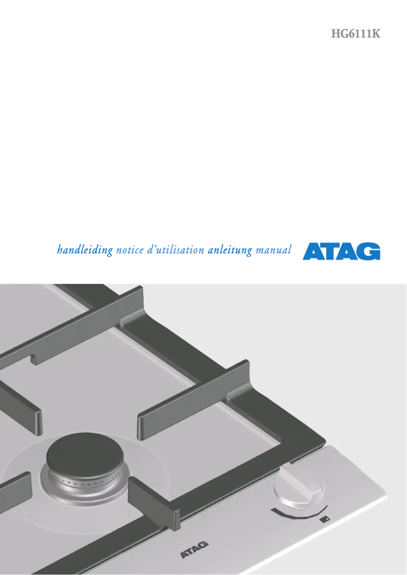Image de la première page du manuel de l'appareil HG6111KBA1E