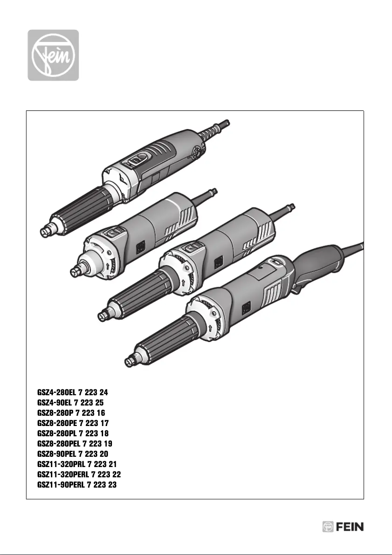 Page n°1 - Manuel utilisateur Fein GSZ 8-90 PEL