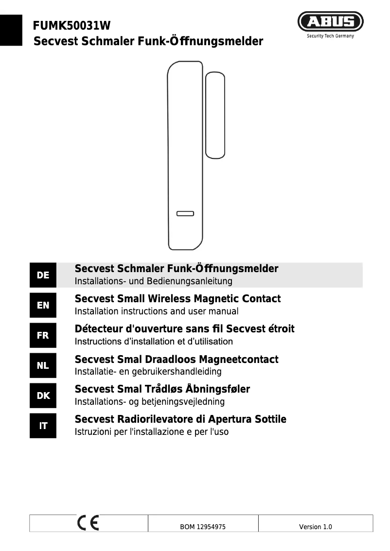 Image de la première page du manuel de l'appareil FUMK50031W