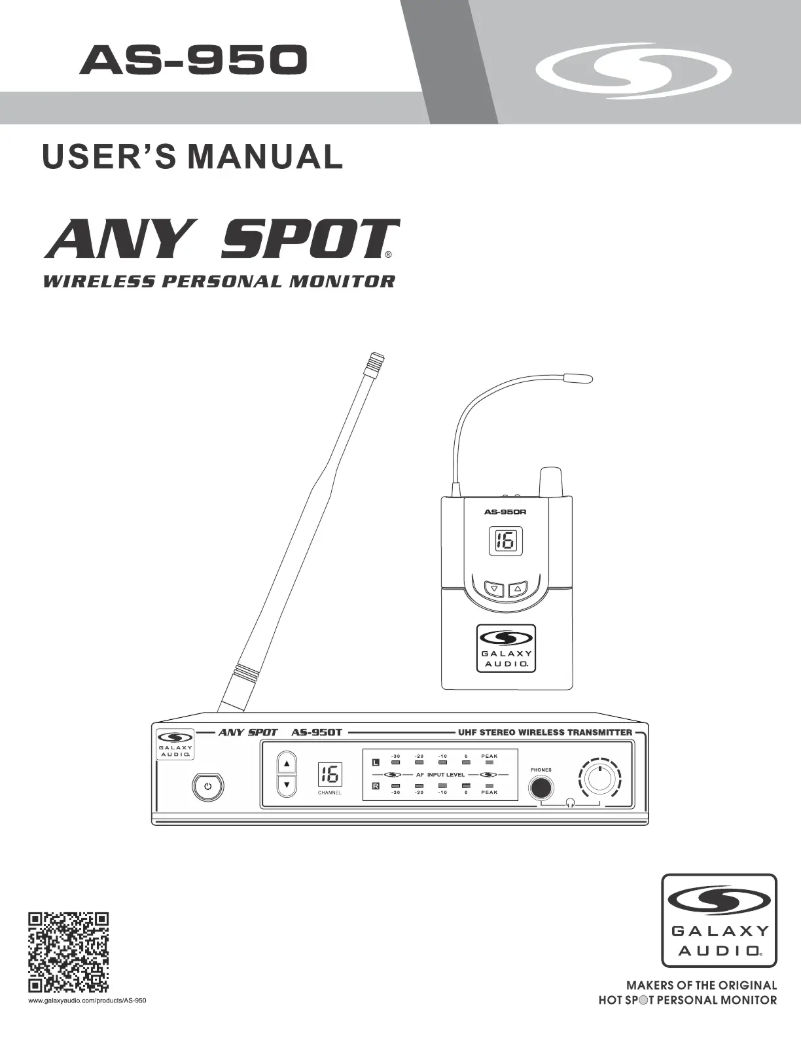 Page n°1 - Manuel utilisateur Galaxy Audio Any Spot