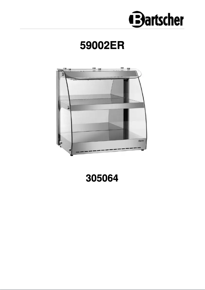 Page n°1 - Manuel utilisateur Bartscher 5900 2ER