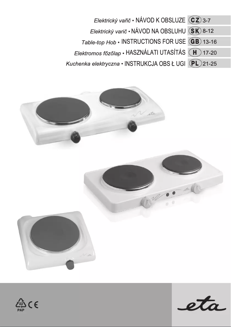 Image de la première page du manuel de l'appareil 3109 90010