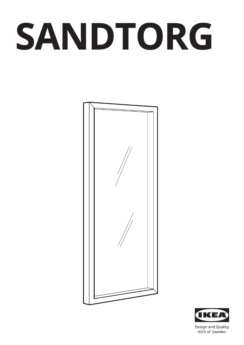 Page 1 de la notice Manuel utilisateur Ikea SANDTORG 104.201.33