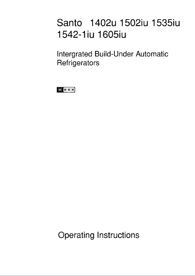 Page n°1 - Manuel utilisateur AEG Santo 1502 iU