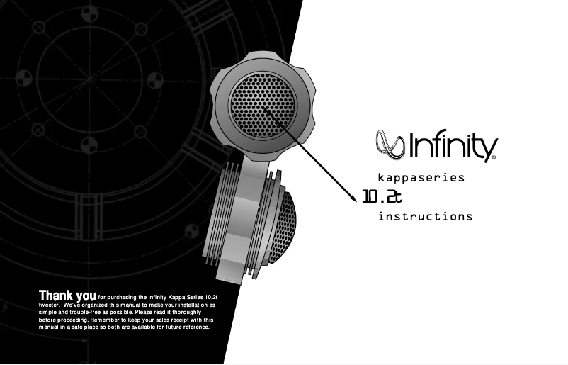 Page 1 of the manual User Manual Infinity Kappa 10.2T