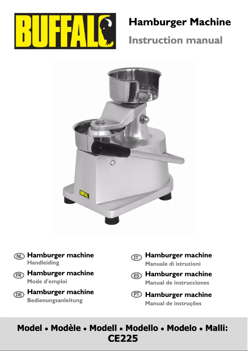 Image de la première page du manuel de l'appareil CE225