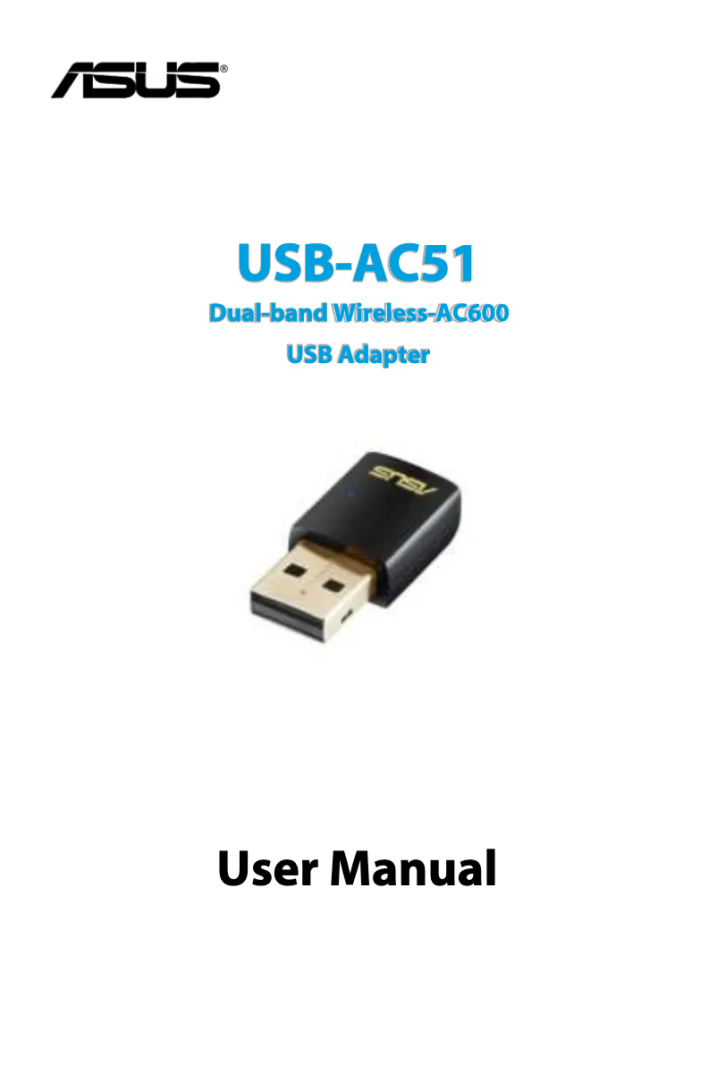 Page n°1 - Manuel utilisateur Asus USB-AC51