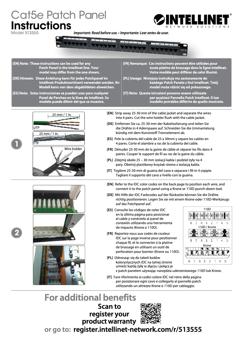 Page n°1 - Manuel utilisateur Intellinet 513555