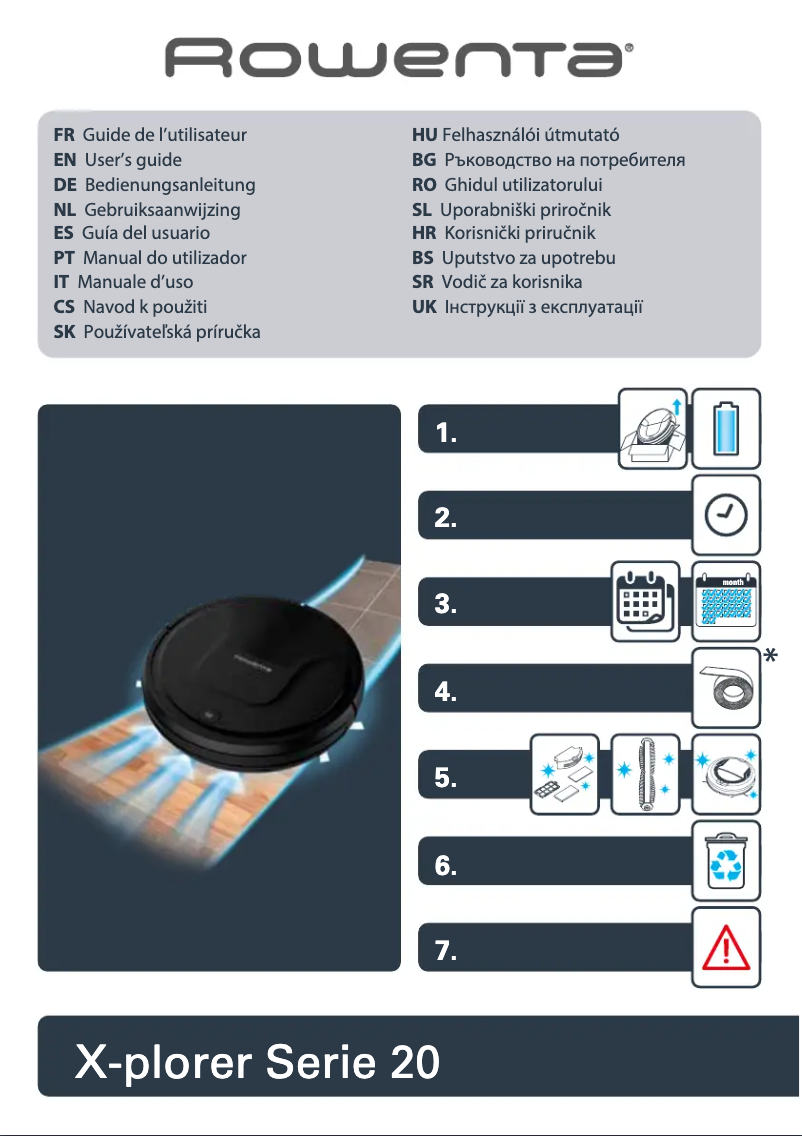 Página 1 del manual Manual de usuario Rowenta X-Plorer Serie 20 RR6887WH