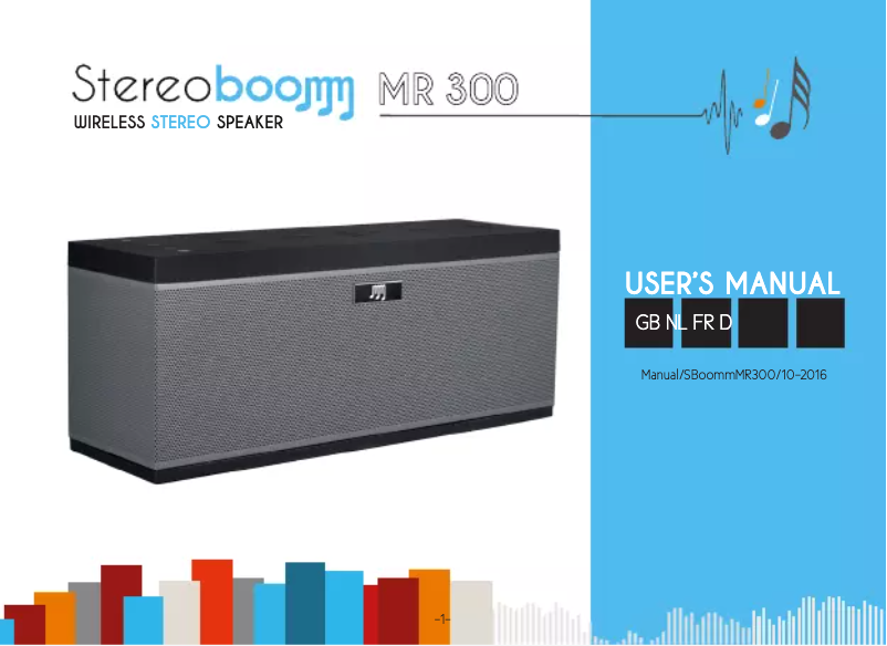 Image de la première page du manuel de l'appareil MR300