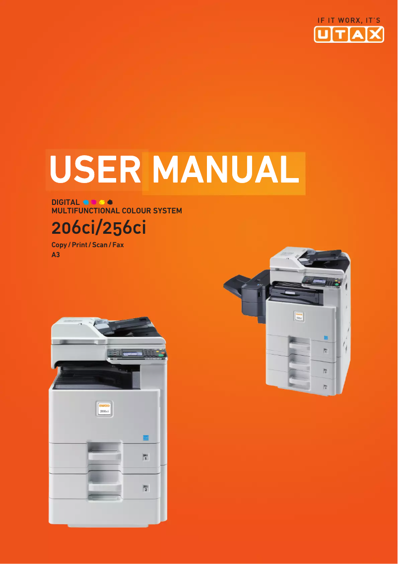 Página 1 del manual Manual de usuario Utax 256ci