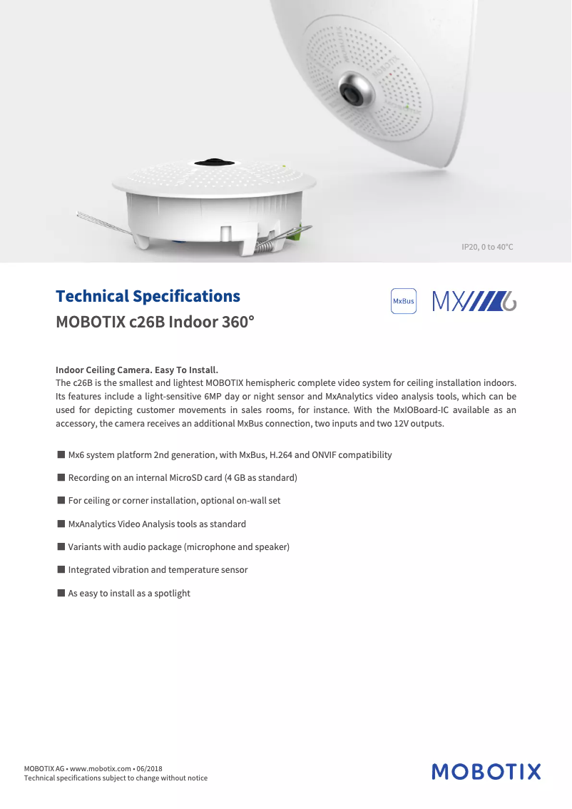 Image de la première page du manuel de l'appareil c26B