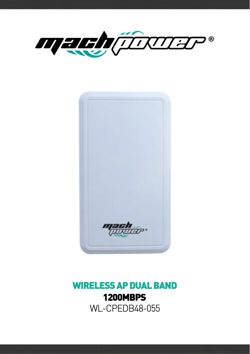Page n°1 - Manuel utilisateur Mach Power WL-CPEDB48-055