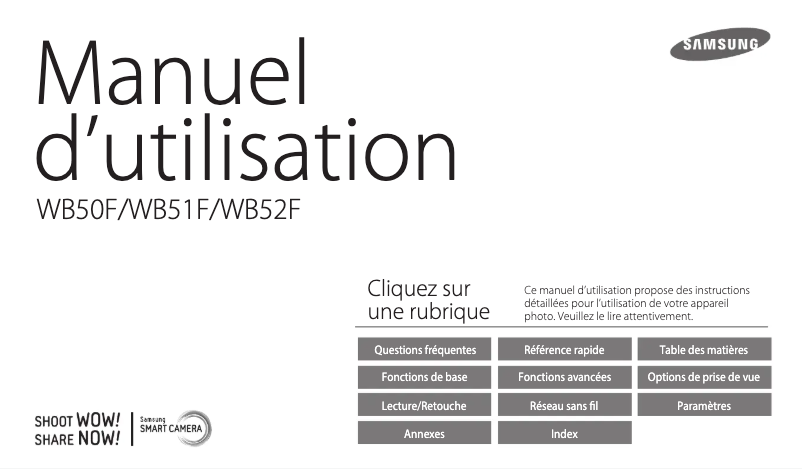 Page 1 de la notice Manuel utilisateur Samsung 50F