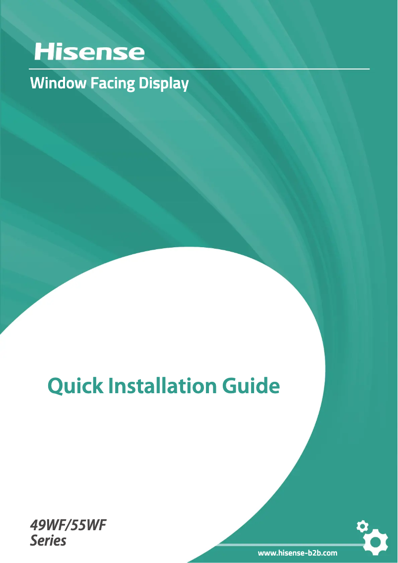 Page n°1 - Manuel utilisateur Hisense 49WF25E