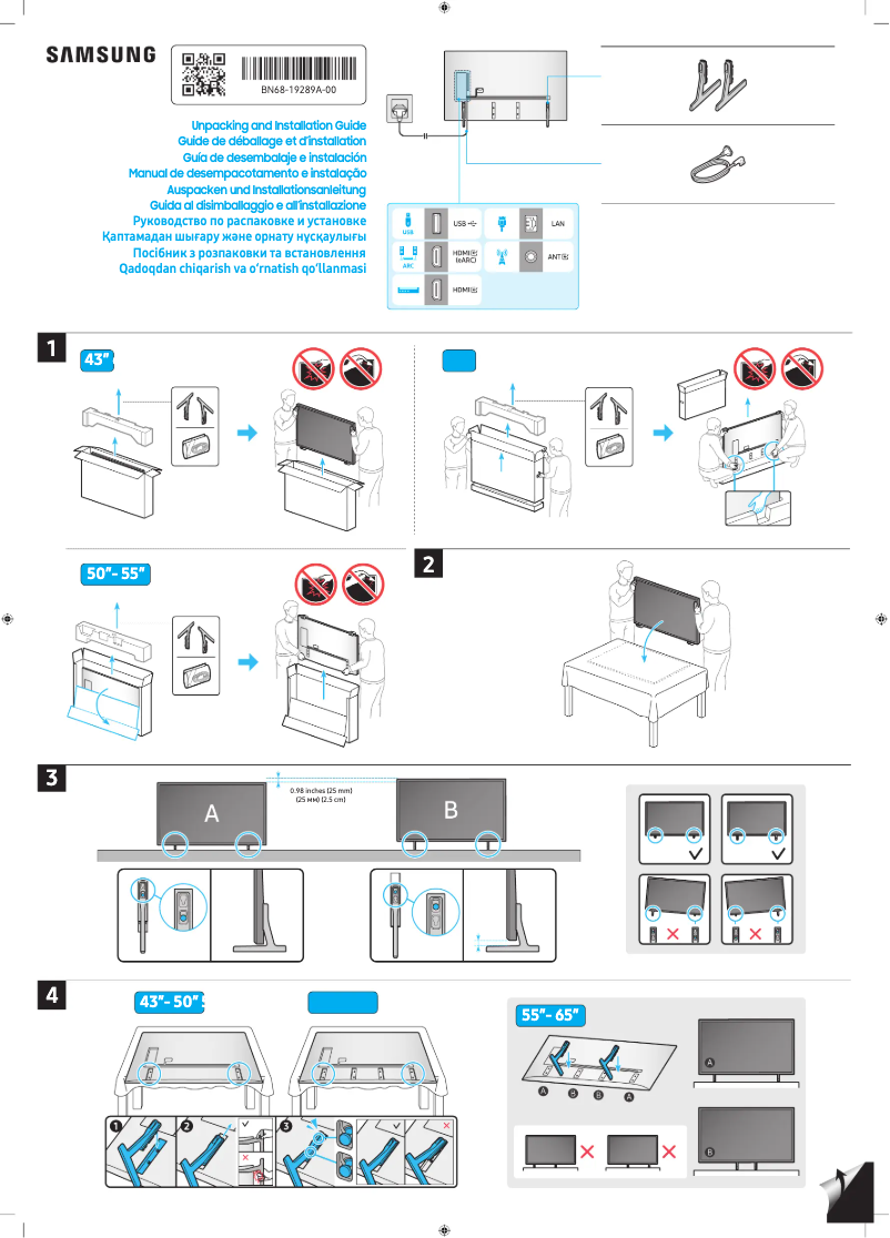 Image de la première page du manuel de l'appareil UA50DU7010U