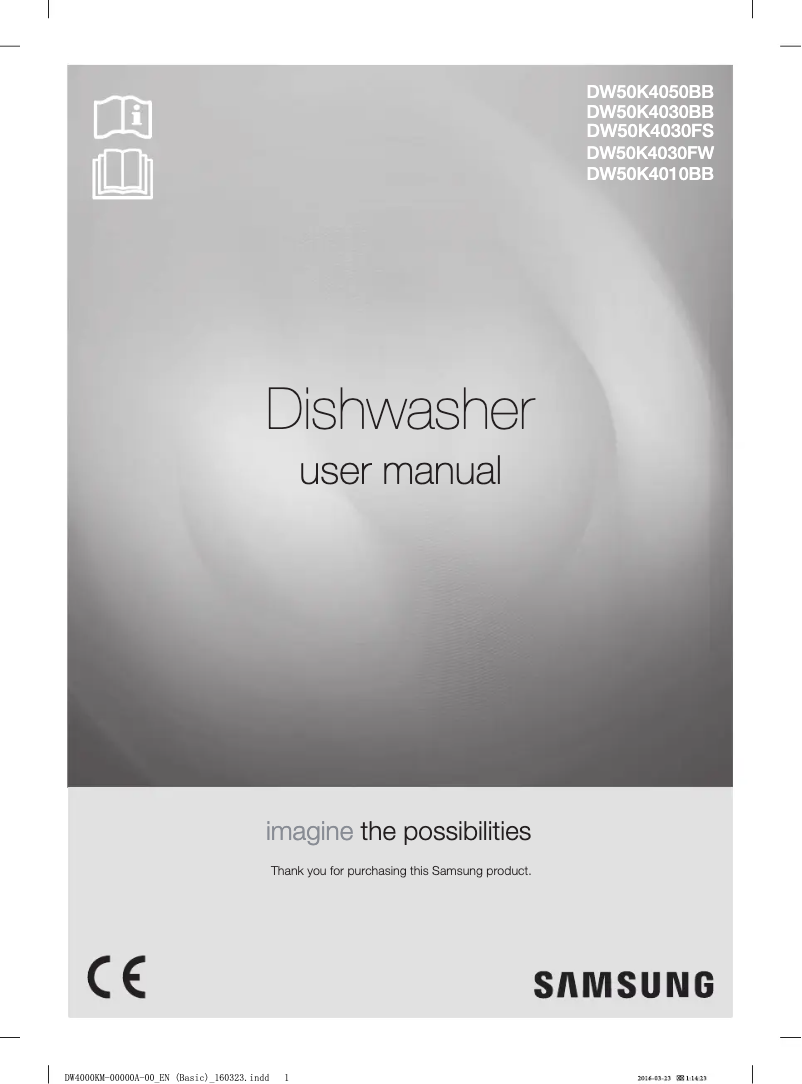 Page n°1 - Manuel utilisateur Samsung DW50K4030FW