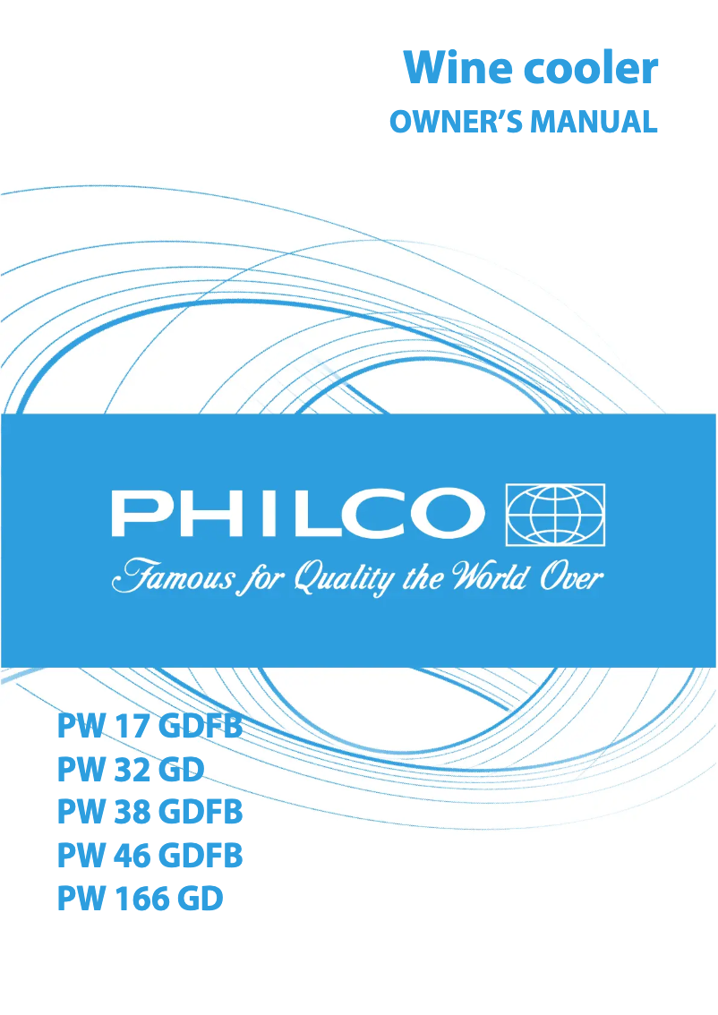 Page n°1 - Manuel utilisateur Philco PW 17 GDFB