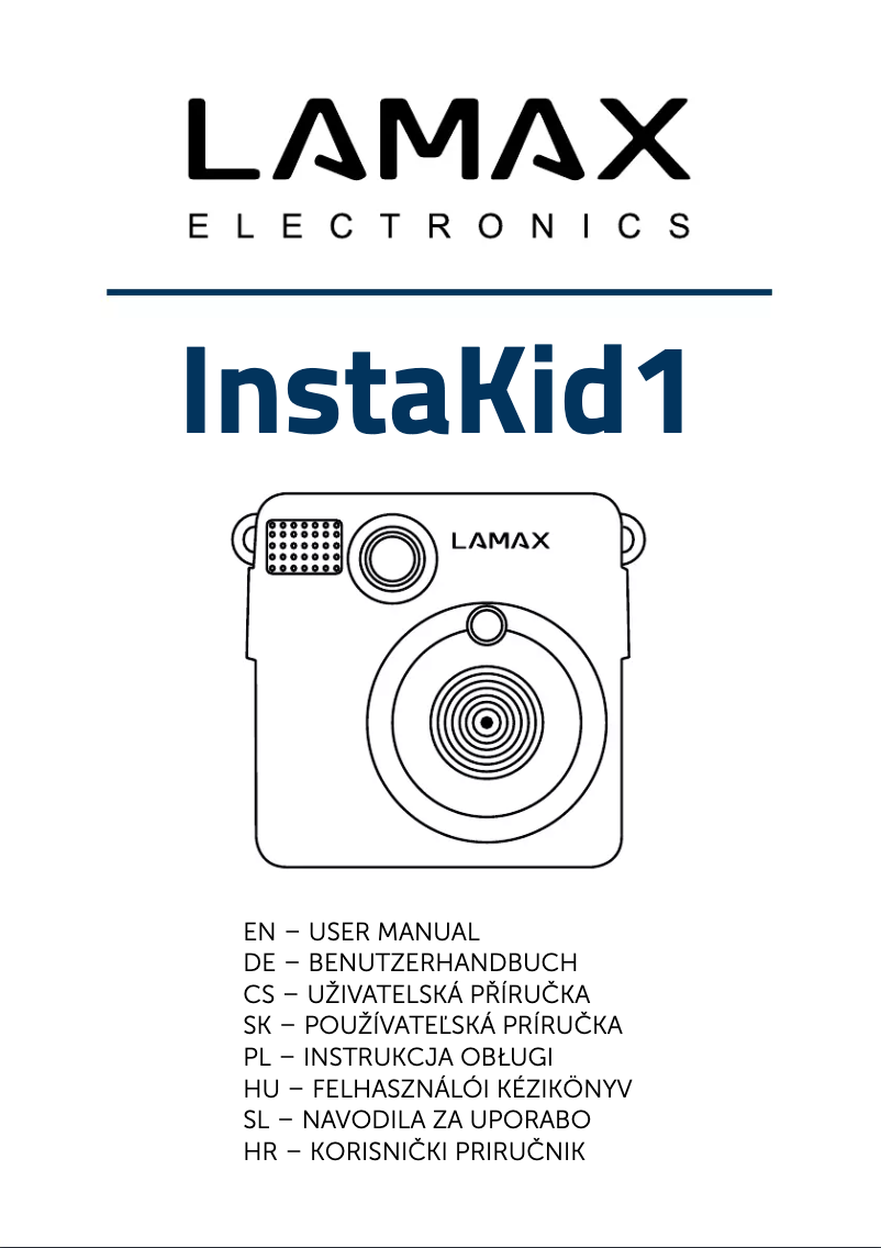 Page 1 de la notice Manuel utilisateur Lamax InstaKid1