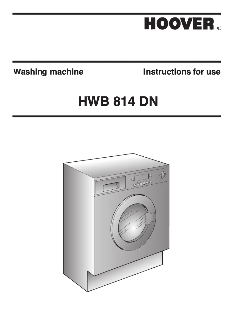 Image de la première page du manuel de l'appareil HWB 814DN1-80S