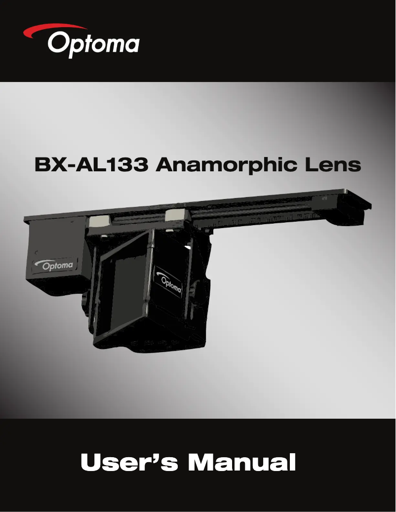 Page n°1 - Manuel utilisateur Optoma BX-AL133