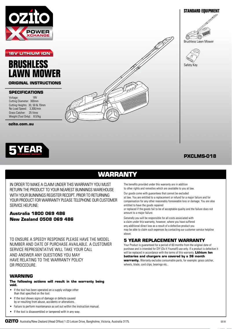Imagen de la primera página del manual del dispositivo PXCGTLMC-318