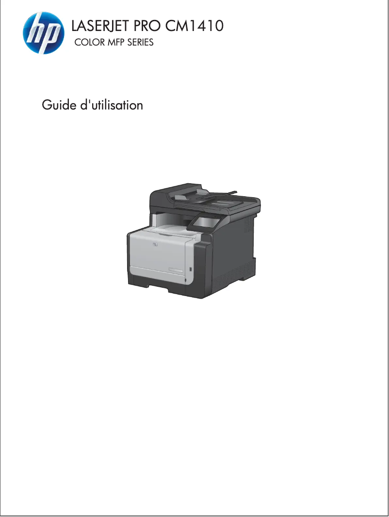 Image de la première page du manuel de l'appareil LaserJet Pro CM1415
