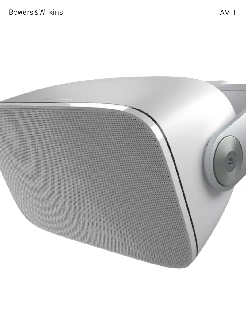 Page 1 de la notice Brochure Bowers & Wilkins AM-1