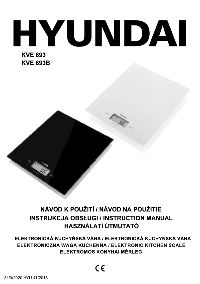 Página 1 del manual Manual de usuario Hyundai KVE 893