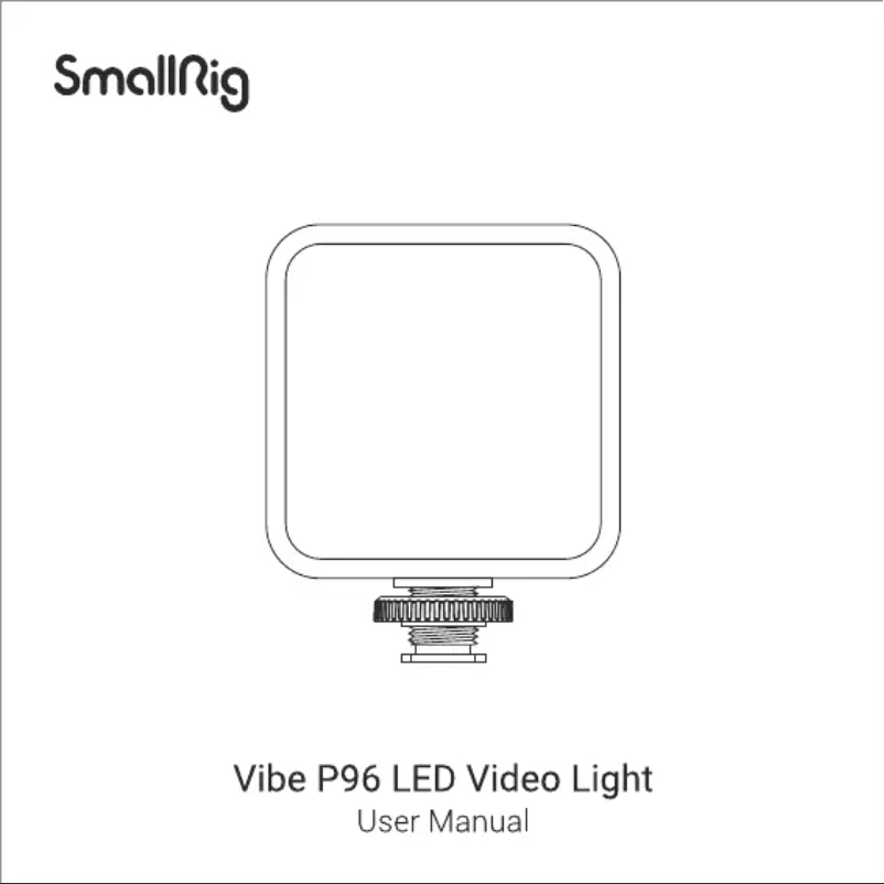 Page 1 de la notice Manuel utilisateur SmallRig P96