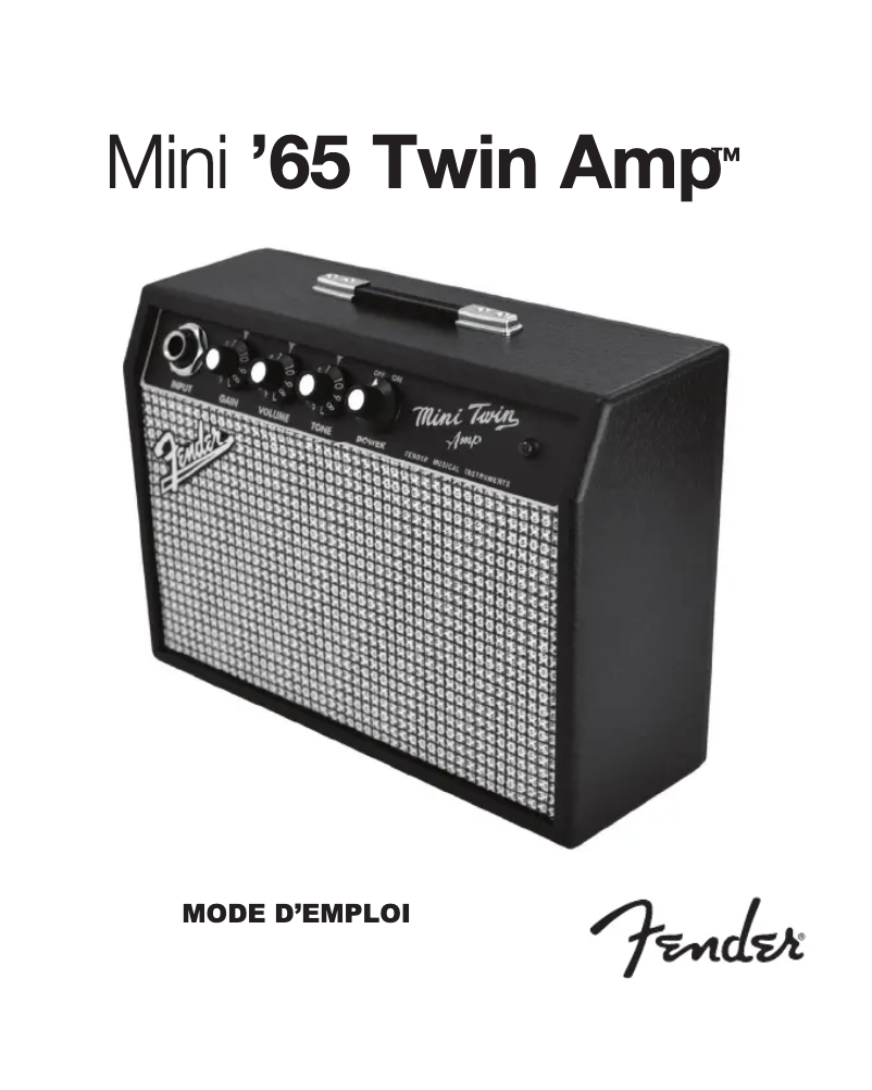 Página 1 del manual Manual de usuario Fender Mini '65 Twin-Amp