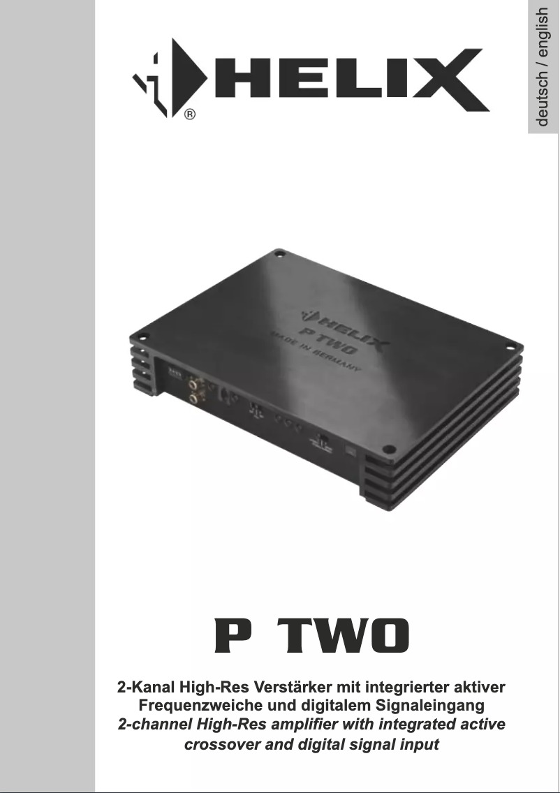 Page n°1 - Manuel utilisateur Audiotec Fischer M ONE