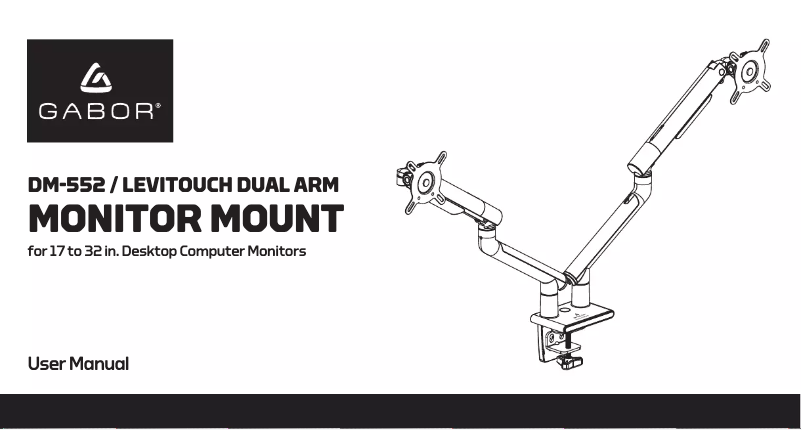 Página 1 del manual Manual de usuario Gabor DM-552