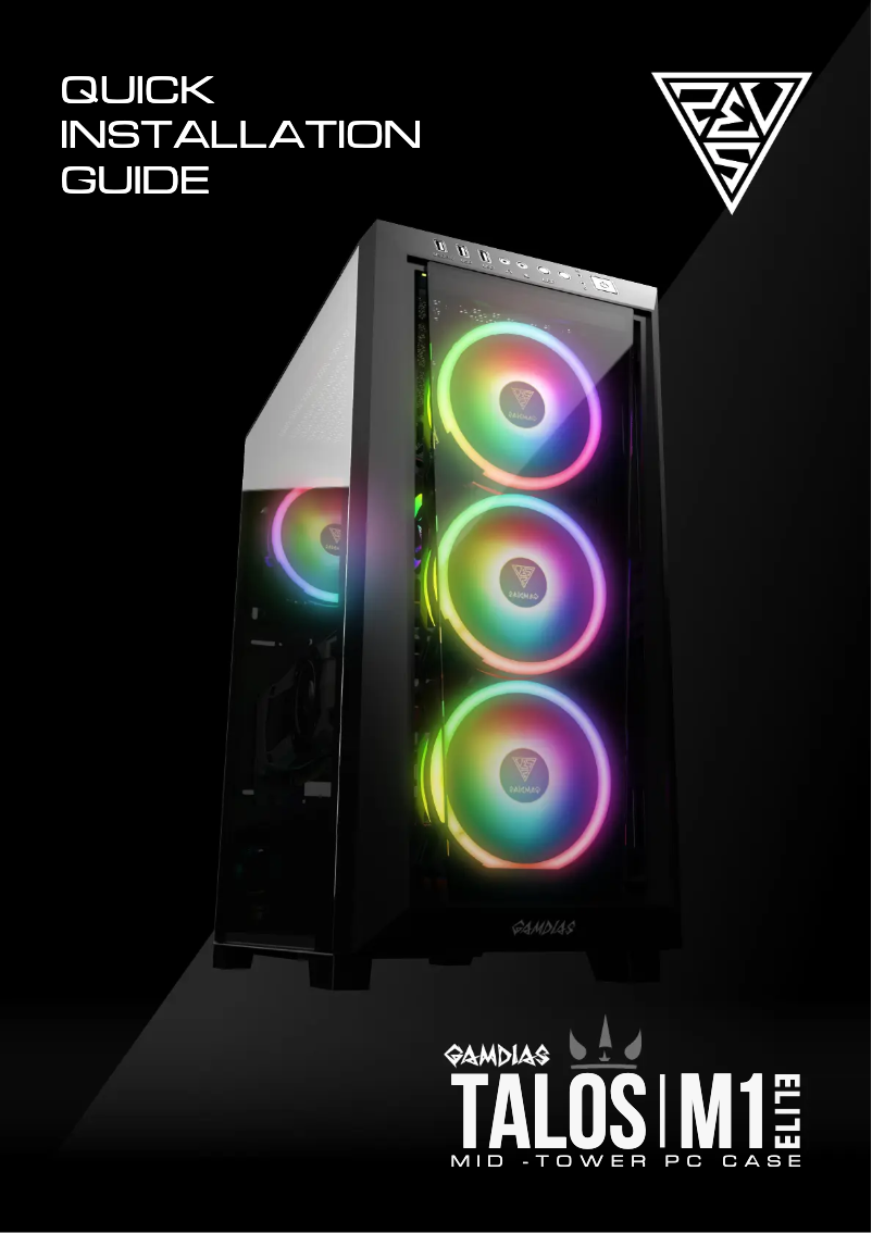 Page 1 de la notice Manuel utilisateur Gamdias Talos M1 Elite