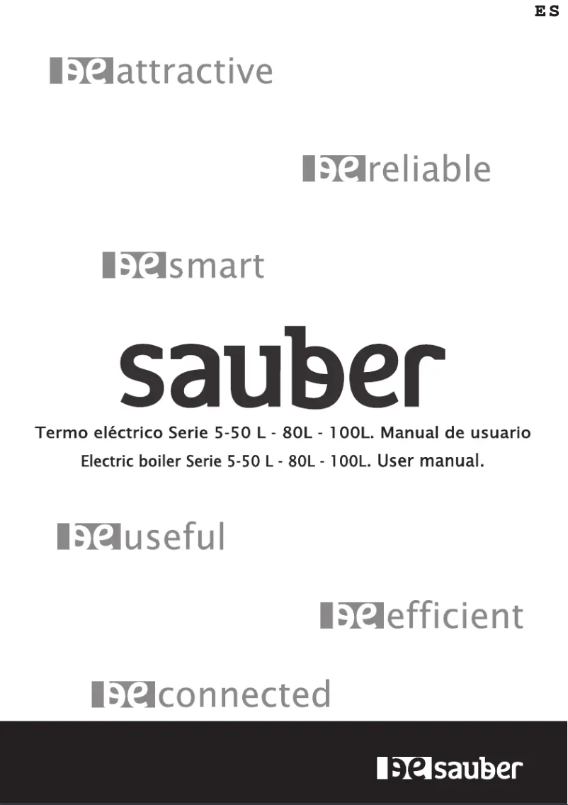 Image de la première page du manuel de l'appareil SERIE 5-50L