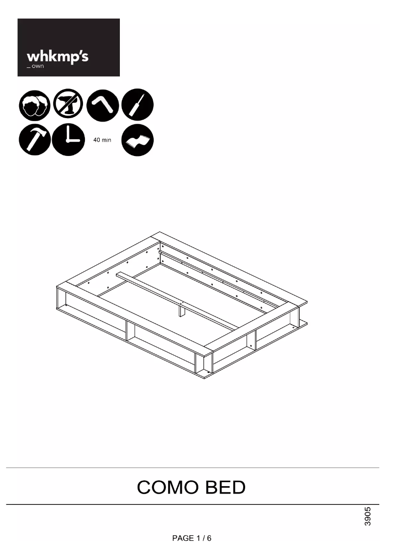 Page 1 de la notice Manuel utilisateur Wehkamp Como
