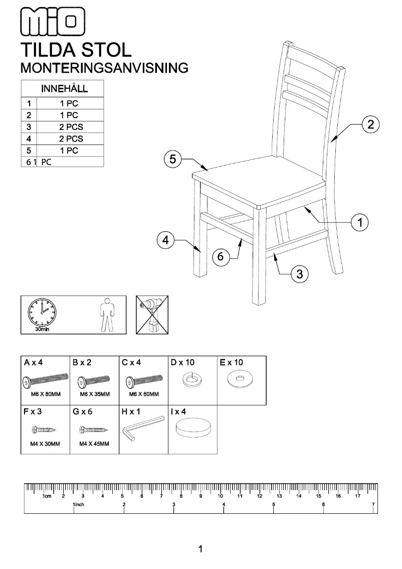 Image de la première page du manuel de l'appareil Tilda