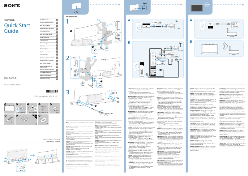 Page n°1 - Manuel utilisateur Sony KD-65S9005B