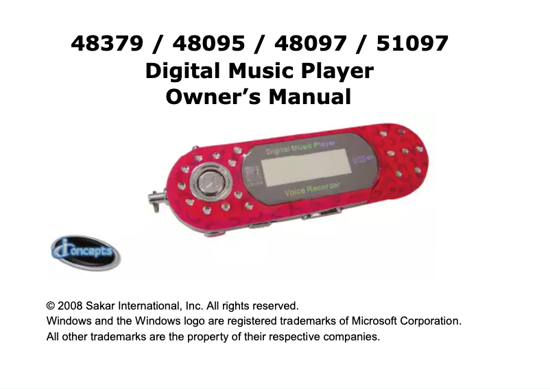 Image de la première page du manuel de l'appareil 48379