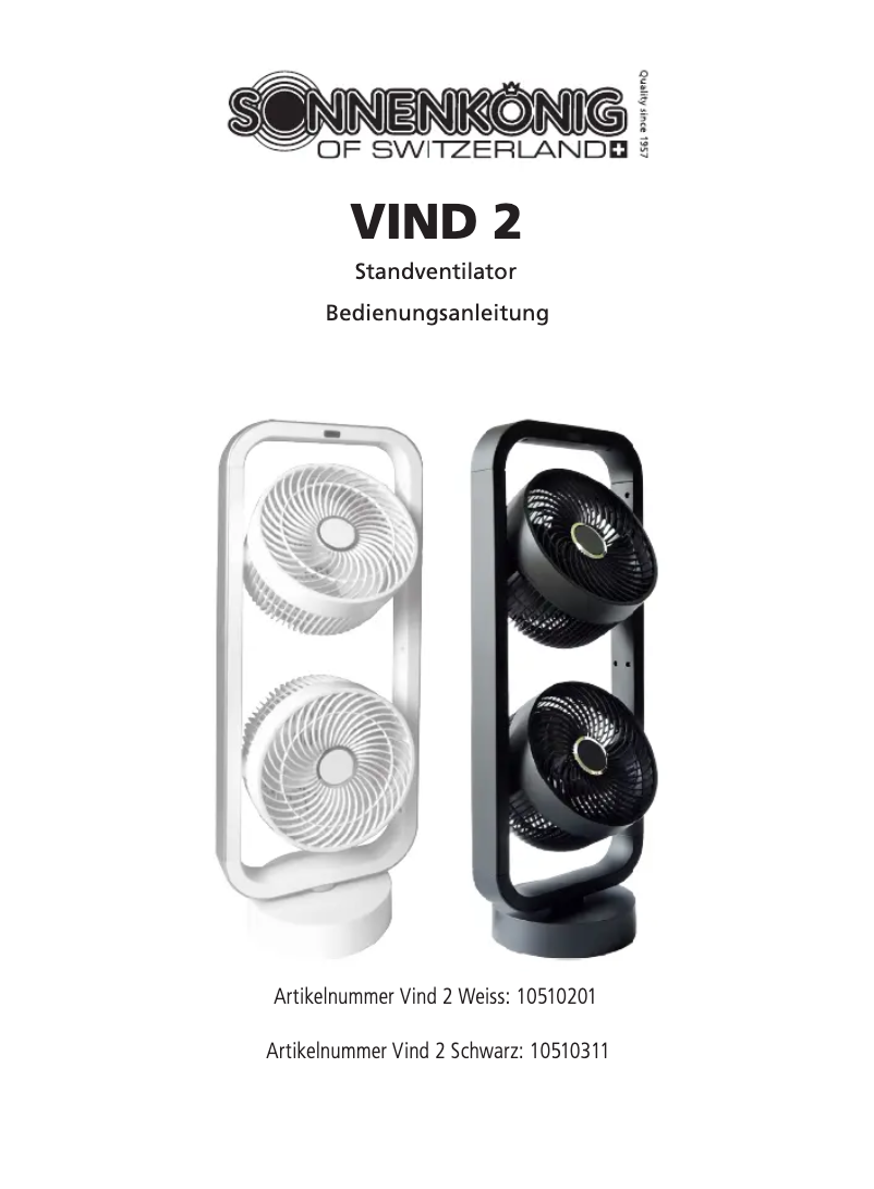 Image de la première page du manuel de l'appareil Vind 2