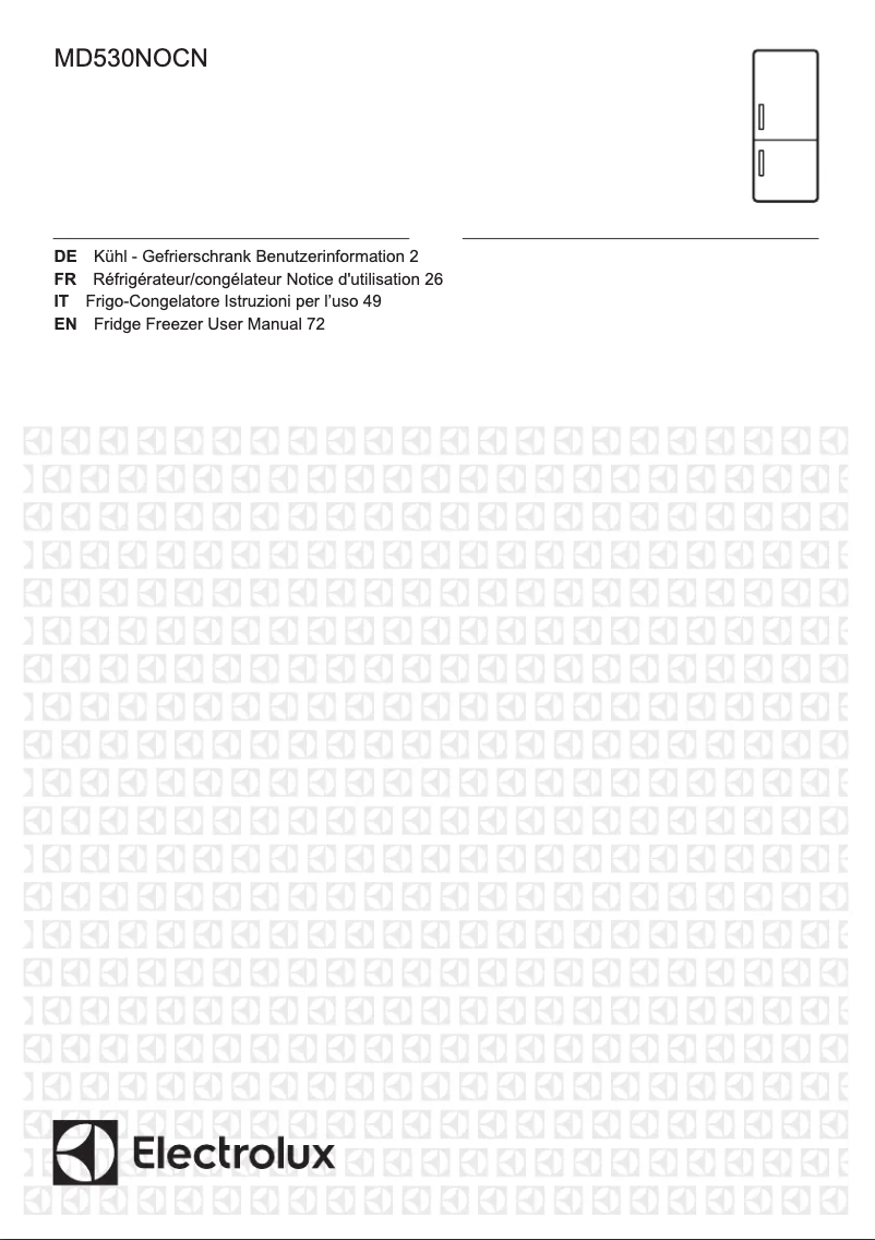Page 1 de la notice Manuel utilisateur Electrolux MD530NOCN