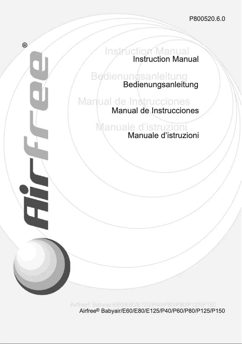 Page n°1 - Manuel utilisateur Airfree P40