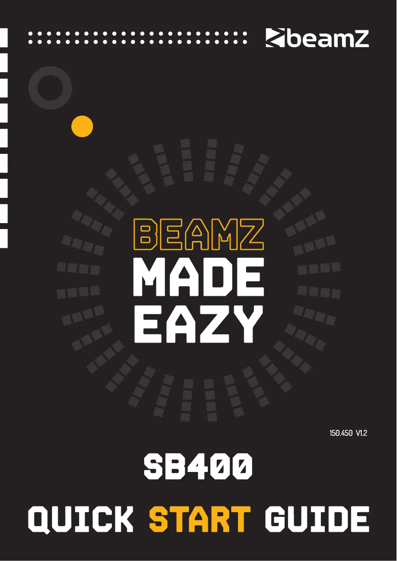 Page n°1 - Guide de démarrage rapide BeamZ SB400