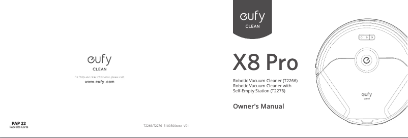 Page n°1 - Manuel utilisateur Eufy X8 Pro