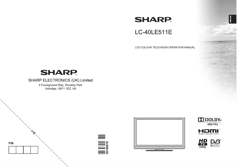 Page 1 de la notice Manuel utilisateur Sharp LC-40LE511E