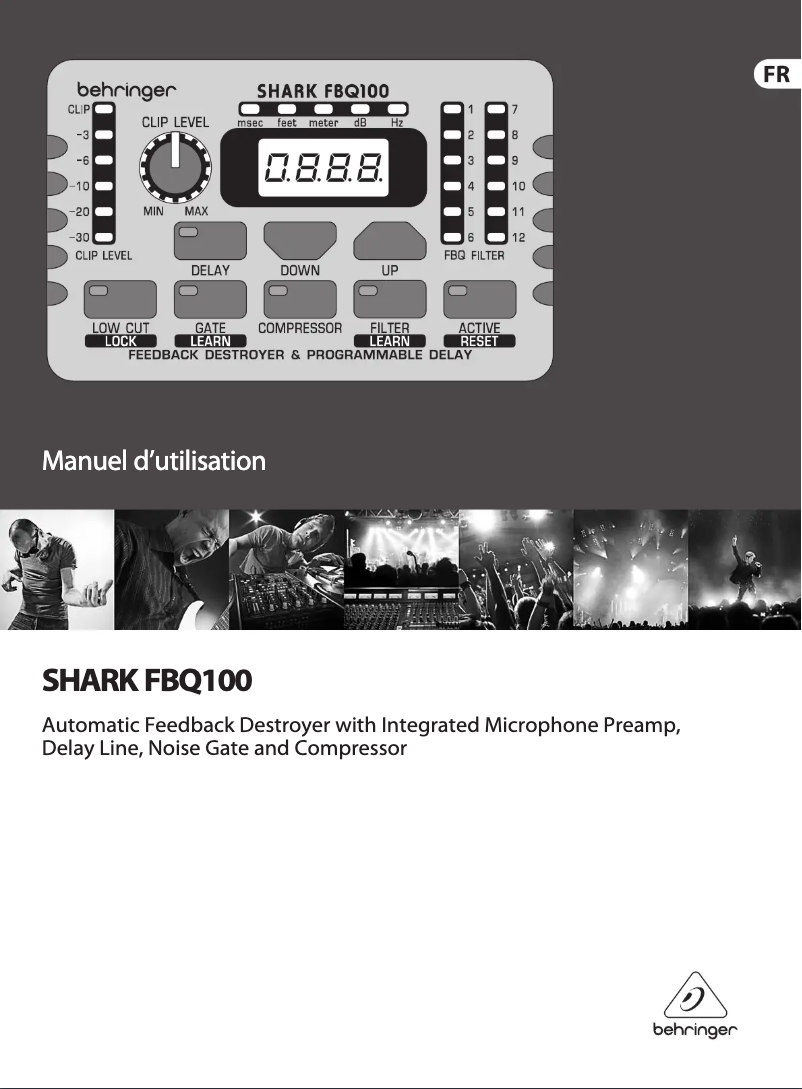 Page n°1 - Manuel utilisateur Behringer Shark FBQ100