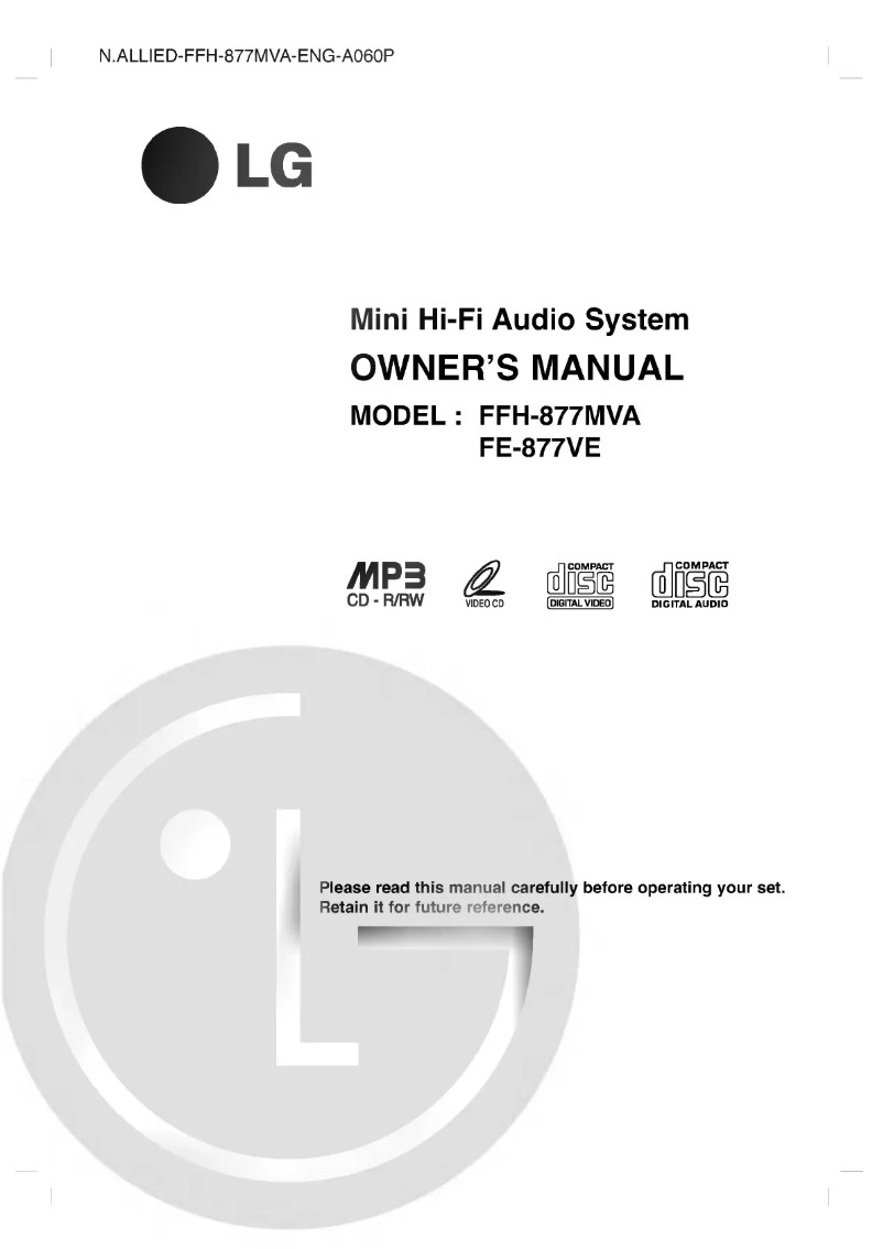 Página 1 del manual Manual de usuario LG FFH-877MVA